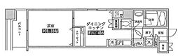 レジディア上野池之端 1LDKの間取図画像