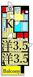PARKAXIS上野EAST 2Kの間取図画像