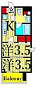 PARKAXIS上野EAST3階13.9万円