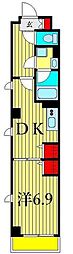 dips日暮里 1DKの間取図画像
