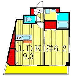 リテラス町屋 1LDKの間取図画像
