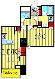 ミリアレジデンス浅草駒形 1LDKの間取図画像