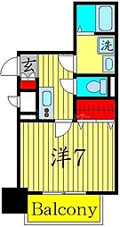 メゾンドシュシュ西巣鴨 1Kの間取図画像