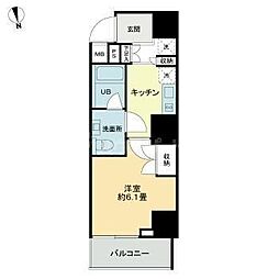 VIOR文京関口 1Kの間取図画像
