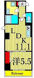 MAISONMK 1LDKの間取図画像