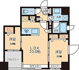 グランカーサ文京千石 2LDKの間取図画像