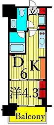 Brilliaist町屋 1DKの間取図画像