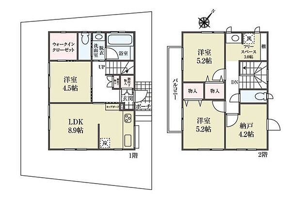 間取りを拡大表示
