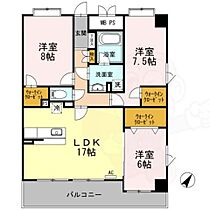 福岡県福岡市博多区三筑２丁目（賃貸マンション3LDK・3階・86.95㎡） その2