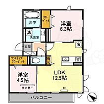 福岡県福岡市南区曰佐２丁目（賃貸アパート2LDK・3階・54.23㎡） その2