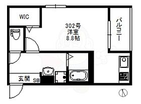 福岡県福岡市南区大橋３丁目（賃貸アパート1K・3階・25.56㎡） その2