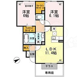 TNアルテミス2 2LDKの間取図画像