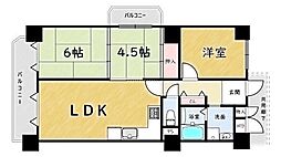 日商岩井服部マンション 3LDKの間取図画像