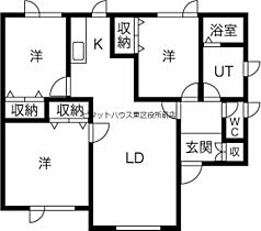 北海道札幌市手稲区前田十三条10丁目（賃貸アパート3LDK・1階・74.48㎡） その2