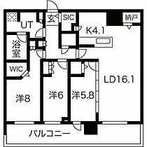 北海道札幌市北区北八条西1丁目（賃貸マンション3LDK・38階・93.67㎡） その2