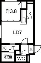 Deux Noir(ドゥ・ノワール)　仮)新琴似5-1MS  ｜ 北海道札幌市北区新琴似五条1丁目（賃貸マンション1LDK・1階・30.73㎡） その2