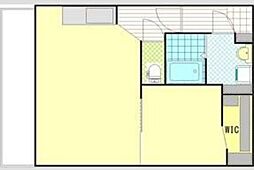 ブルーベル麻生 1DKの間取図画像