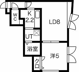 グレイスノート35 1LDKの間取図画像