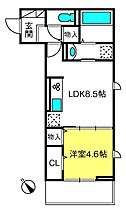 Retiro  ｜ 埼玉県越谷市東柳田町（賃貸アパート1LDK・1階・36.19㎡） その2