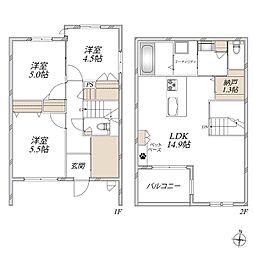 リーベ 3LDKの間取図画像