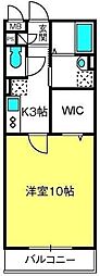 アルバ・グラートA 1Kの間取図画像