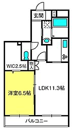 Soleil 1LDKの間取図画像