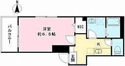 川口市南鳩ヶ谷3丁目アパート 1Kの間取図画像