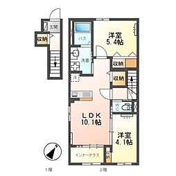 間取図画像 2LDK