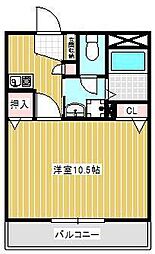 プチ・ルミエ 1Kの間取図画像