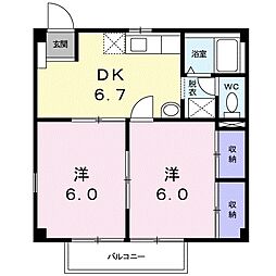 サンヒルズＡ 2階/-