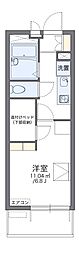 レオパレスミヤギノハギ 1Kの間取図画像