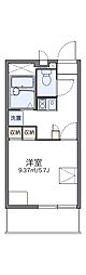 レオパレスストーリア 1Kの間取図画像