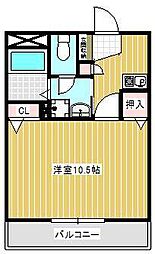 プチ・ルミエ 1Kの間取図画像