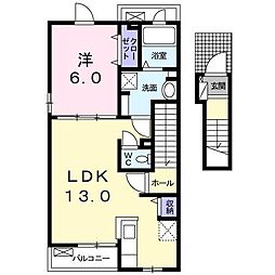 クレセントヒルズ 2階