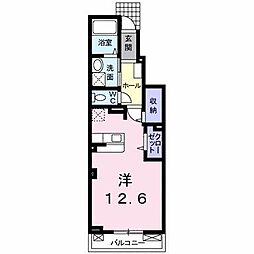 プランドール ワンルームの間取図画像
