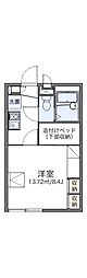 レオパレスI.N南仙台 1Kの間取図画像