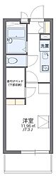 レオパレスセントグレースA 1Kの間取図画像