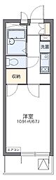 クレール国見 1Kの間取図画像