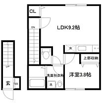 リアーレ新田 203 ｜ 宮城県仙台市宮城野区新田 4丁目21-11（賃貸アパート1LDK・2階・33.94㎡） その2