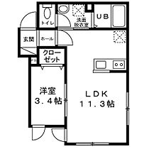 メゾン・ド・グレース  ｜ 宮城県仙台市泉区黒松 2丁目27-6（賃貸アパート1LDK・1階・34.20㎡） その2