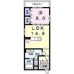 間取図画像 1LDK
