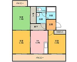 カトレア 202 ｜ 静岡県静岡市清水区長崎新田322-1（賃貸マンション3DK・2階・55.68㎡） その2