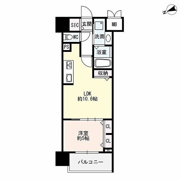 愛知県名古屋市中区新栄２丁目(賃貸マンション1LDK・11階・39.53㎡)の写真 その2