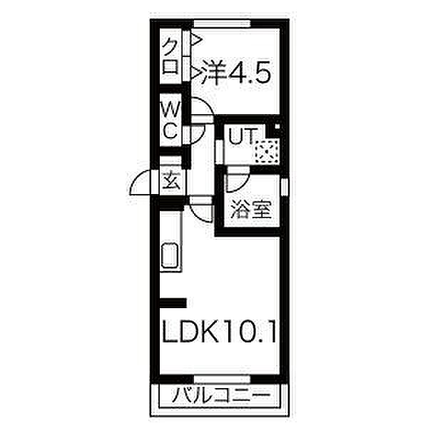 愛知県名古屋市東区筒井２丁目(賃貸アパート1LDK・2階・37.13㎡)の写真 その2