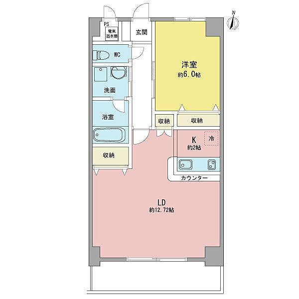 愛知県名古屋市東区白壁２丁目(賃貸マンション1LDK・2階・48.49㎡)の写真 その2