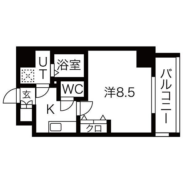 愛知県名古屋市東区泉３丁目(賃貸マンション1K・9階・28.56㎡)の写真 その2