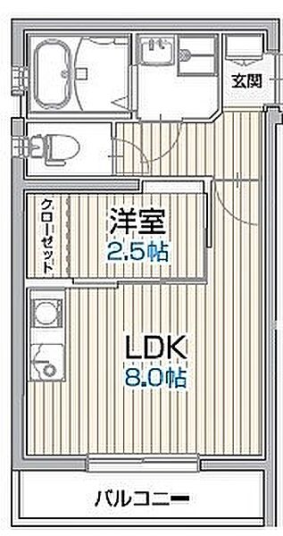 愛知県名古屋市北区平安２丁目(賃貸マンション1LDK・3階・29.50㎡)の写真 その2
