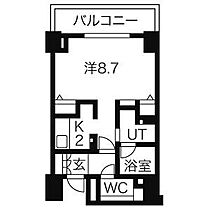 愛知県名古屋市東区筒井２丁目（賃貸マンション1R・7階・32.55㎡） その2