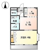 愛知県名古屋市西区児玉１丁目（賃貸アパート1LDK・2階・41.04㎡） その2