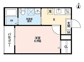 愛知県名古屋市西区笠取町２丁目（賃貸アパート1K・3階・24.18㎡） その2